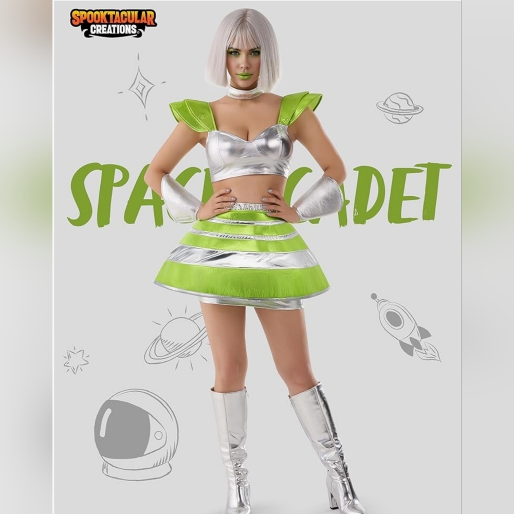 New Spooktacular Creations 5pc Space Cadet Costume
